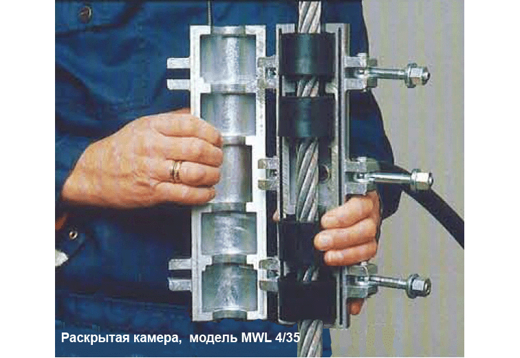 Раскрытая камера лубрикатора Масто, модель MWL 4/35
